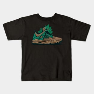 Step into Sustainability with Our Cartoon Style Sneaker Kids T-Shirt